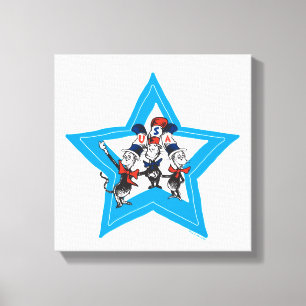 Dr. Seuss Little Cats USA Hats Graphic Leinwanddruck