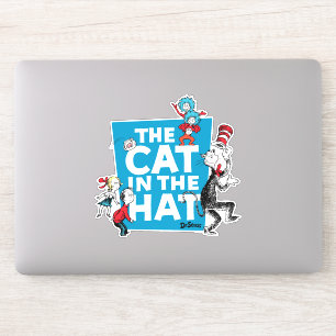 Dr. Seuss Logo der Katze im Hut - Figuren Aufkleber