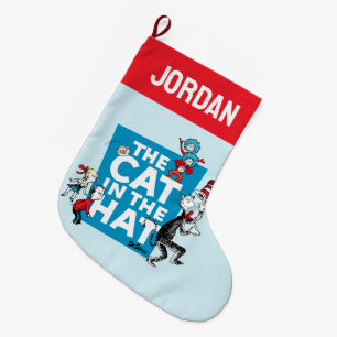 Dr. Seuss Logo der Katze im Hut - Figuren Großer Weihnachtsstrumpf