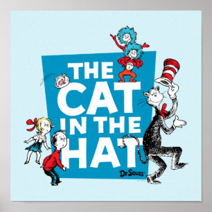 Dr. Seuss Logo der Katze im Hut - Figuren Poster