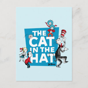 Dr. Seuss Logo der Katze im Hut - Figuren Postkarte
