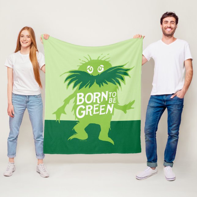 Dr. Seuss | Lorax - Geboren grün sein Fleecedecke (Beispiel)