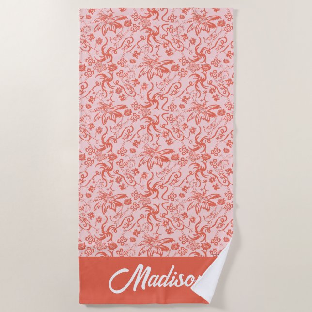 Dr. Seuss | Muttertagsmuster Strandtuch (Vorderseite)