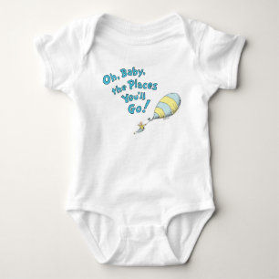 Dr. Seuss   Oh, Baby, die Orte, an die du gehst! B Baby Strampler