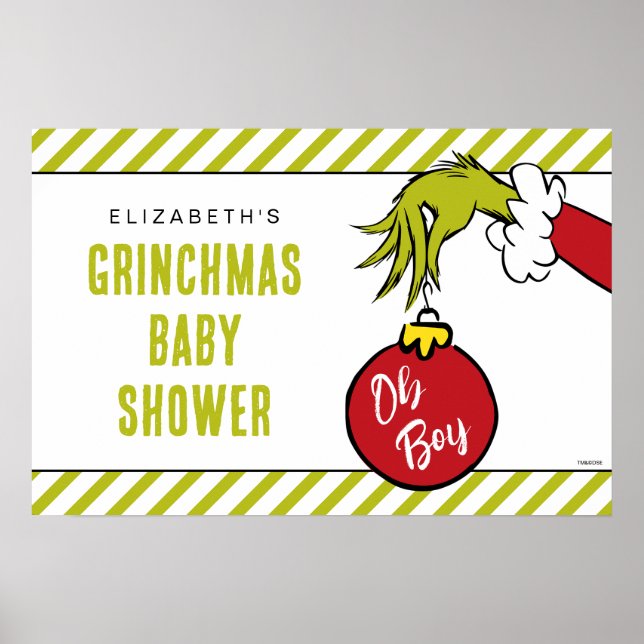 Dr. Seuss | Oh Boy Grinch Baby Showdusche Poster (Vorne)