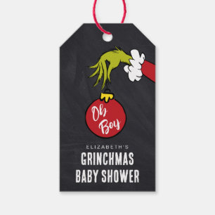 Dr. Seuss Oh Boy Grinch Baby Shower Geschenkanhä Geschenkanhänger