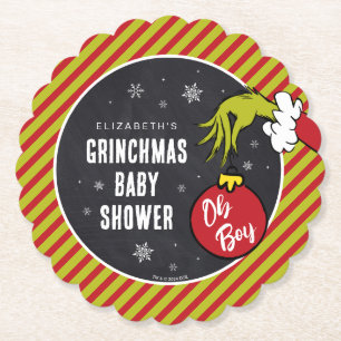 Dr. Seuss Oh Boy Grinch Baby Shower Untersetzer