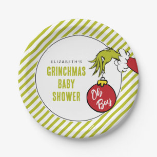 Dr. Seuss Oh Boy Grinch Babyparty Pappteller
