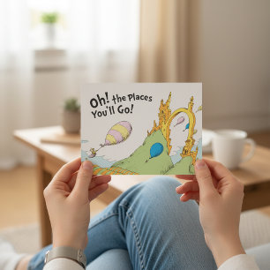 Dr. Seuss   Oh, die Orte, an die du gehen wirst! Postkarte