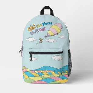 Dr. Seuss Oh, die Orte, an die sie gehen wird! Bedruckter Rucksack