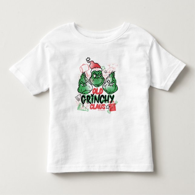 Dr. Seuss | Old Grinch Claus Kleinkind T-shirt (Vorderseite)