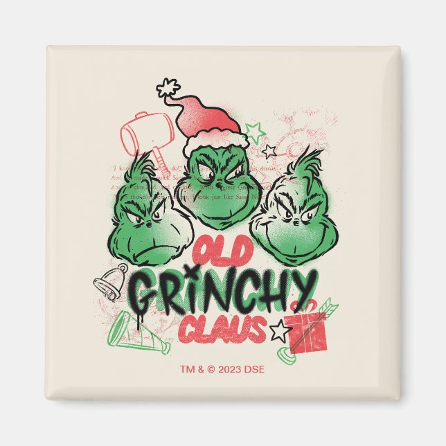 Dr. Seuss | Old Grinch Claus Magnet (Vorne)
