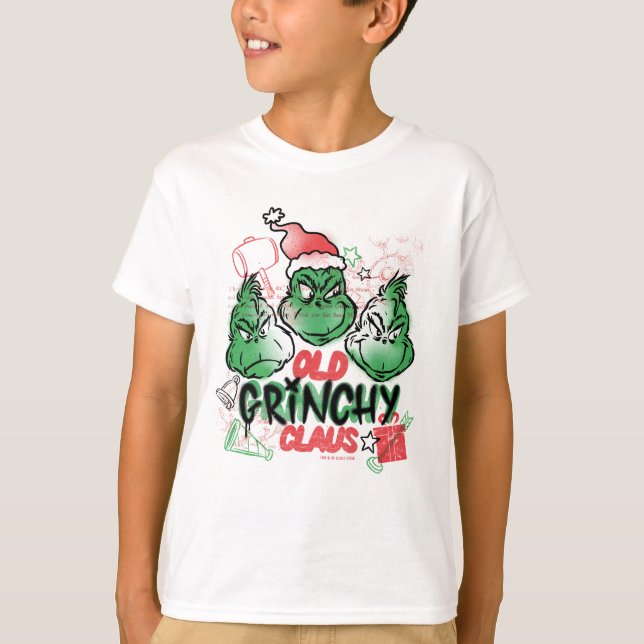 Dr. Seuss | Old Grinch Claus T-Shirt (Vorderseite)