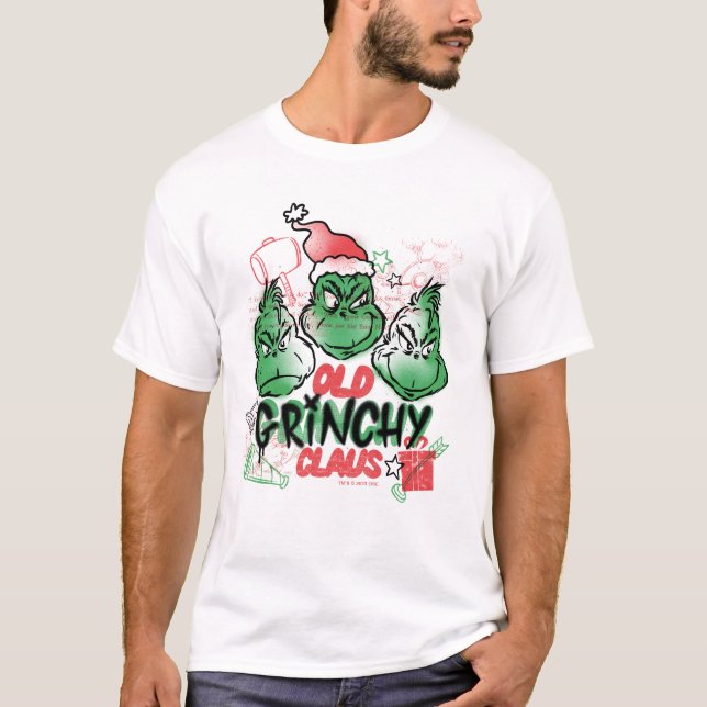 Dr. Seuss | Old Grinch Claus T-Shirt (Vorderseite)