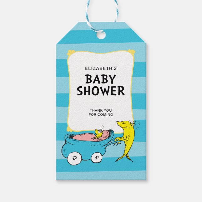 Dr. Seuss | One Fish - Boy Baby Shooter Geschenkanhänger (Vorderseite)