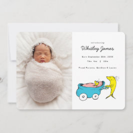 Dr. Seuss | One Fish - Boy Birth Ankündigung