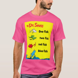 Dr. Seuss One Fish Two Fish Book Cover T-Shirt