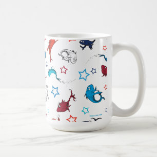Dr. Seuss   One Fish Two Fish Star Muster Kaffeetasse