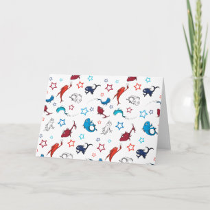 Dr. Seuss   One Fish Two Fish Star Muster Karte