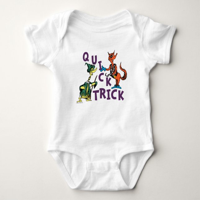 Dr. Seuss | Quick Trick Halloween Graphic Baby Strampler (Vorderseite)