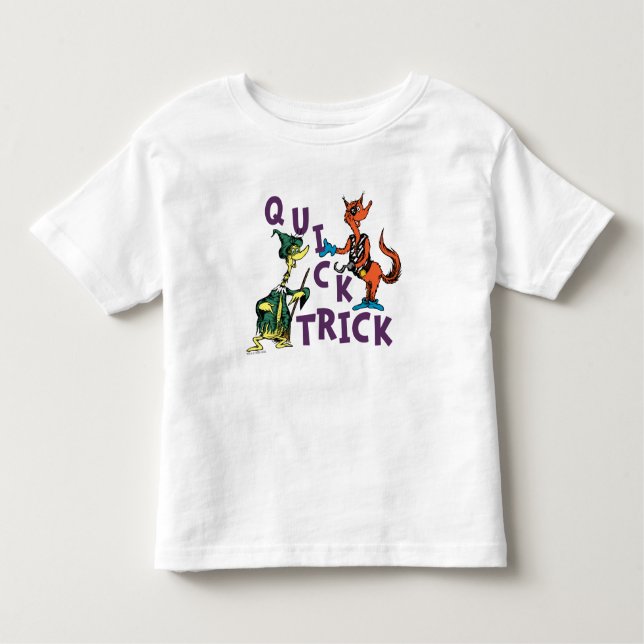 Dr. Seuss | Quick Trick Halloween Graphic Kleinkind T-shirt (Vorderseite)