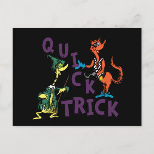 Dr. Seuss   Quick Trick Halloween Graphic Postkarte