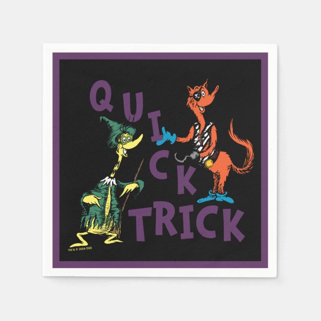 Dr. Seuss | Quick Trick Halloween Graphic Serviette (Vorderseite)
