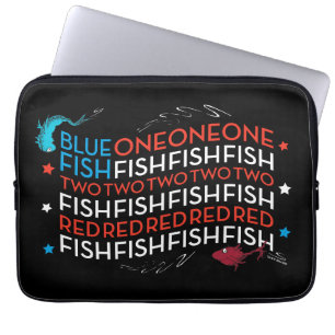 Dr. Seuss   Red Fish Blue Fish US Flag Graphic Laptopschutzhülle