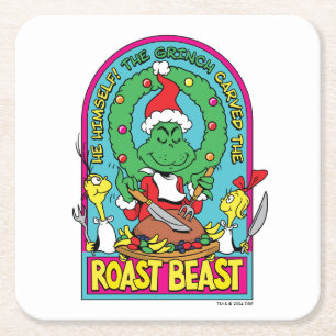 Dr. Seuss Roast Beast Graphic Rechteckiger Pappuntersetzer
