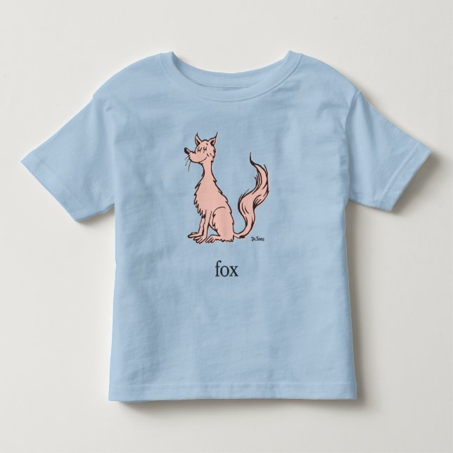 Dr. Seuss | Rosa Fuchs Kleinkind T-shirt (Vorderseite)