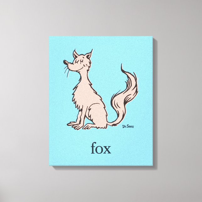 Dr. Seuss | Rosa Fuchs Leinwanddruck (Vorderseite)