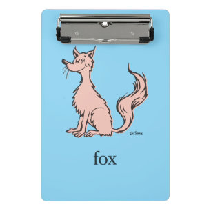 Dr. Seuss Rosa Fuchs Mini Klemmbrett