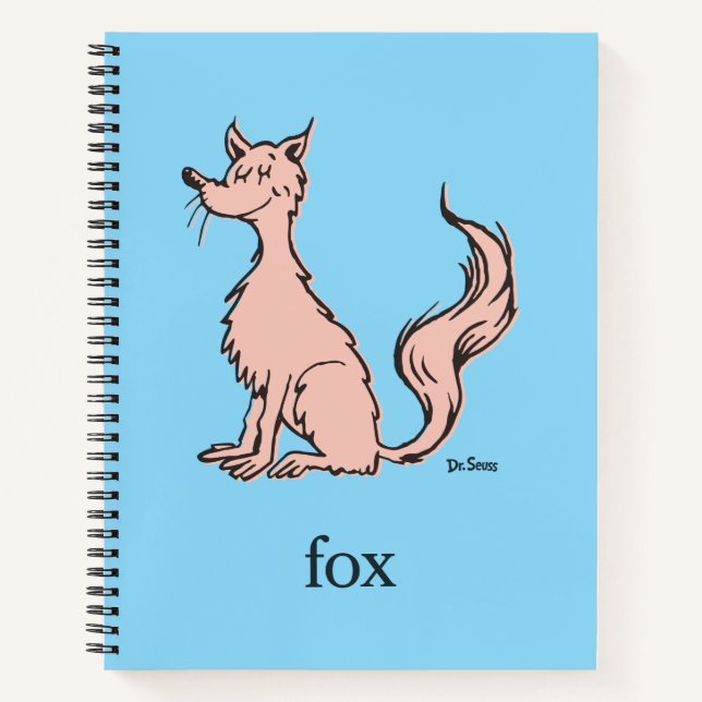 Dr. Seuss | Rosa Fuchs Notizbuch (Vorderseite)
