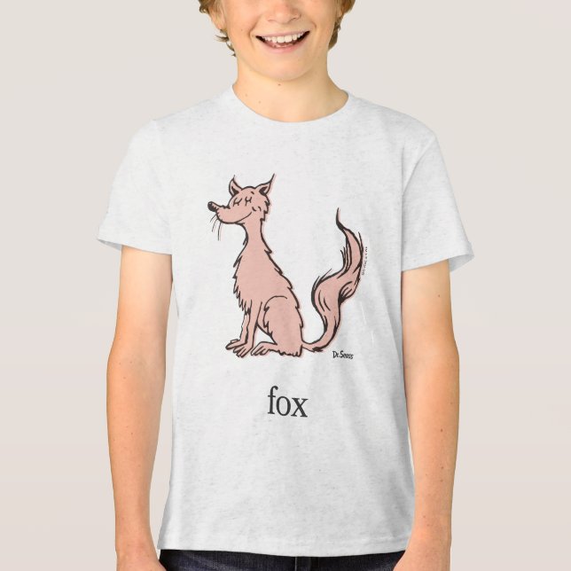 Dr. Seuss | Rosa Fuchs Tri-Blend Shirt (Vorderseite)