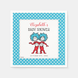 Dr. Seuss Sache 1 Sache 2 | Twins Baby Dusche Serviette