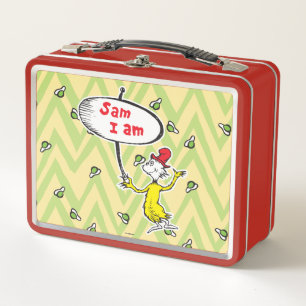 Dr. Seuss   Sam-I-Am-Holding-Zeichen Metall Brotdose