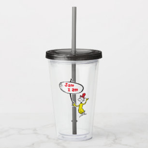 Dr. Seuss Sam-I-Am mit Schild Acryltrinkbecher