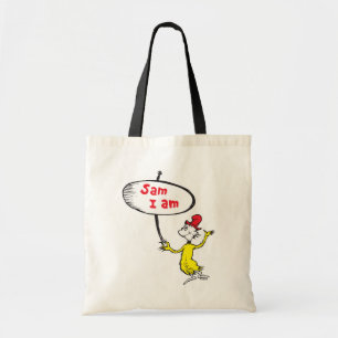 Dr. Seuss Sam-I-Am mit Schild Tragetasche