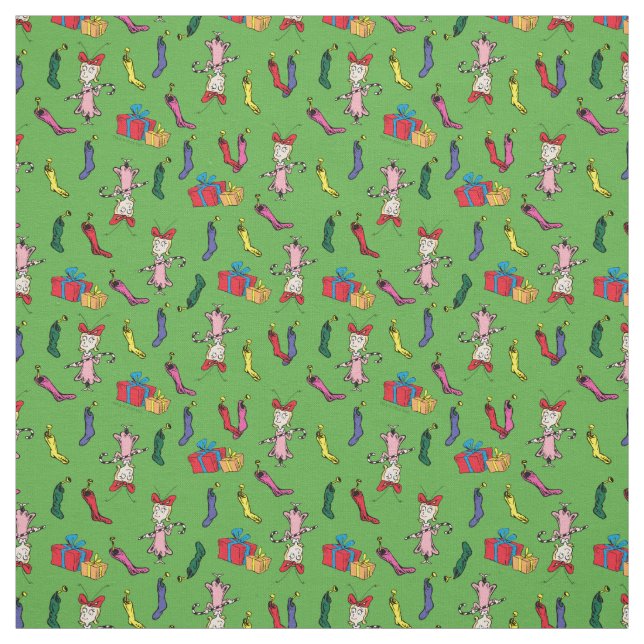 Dr. Seuss | Schnürsenkel | Cindy-Lou Who Pattern Stoff (Muster)