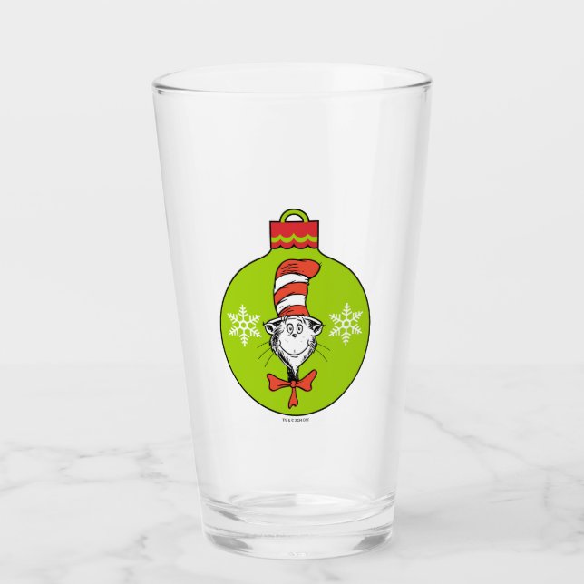 Dr. Seuss | Schnürsenkel | Katze im Hutschmuck Glas (Vorderseite)