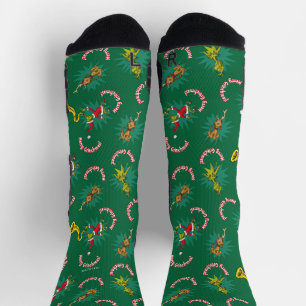 Dr. Seuss   Schnürsenkel   Merry Grinchmas Pattern Socken