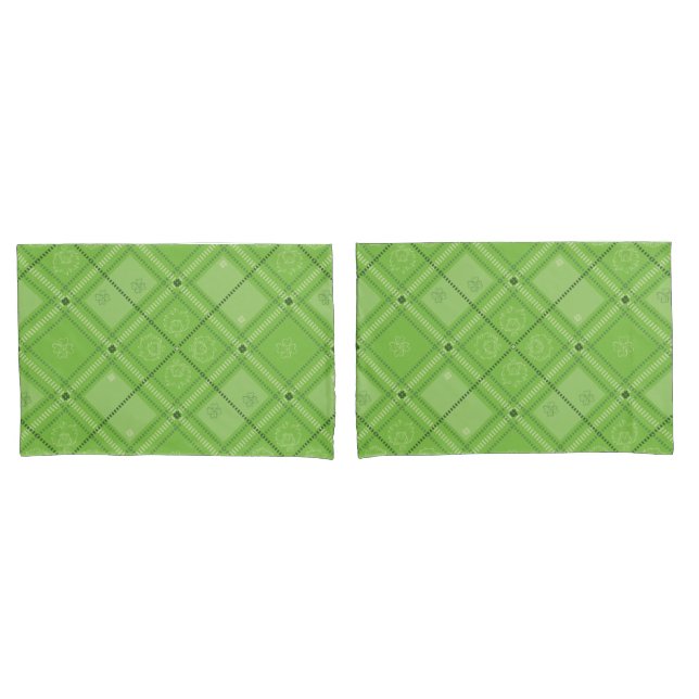 Dr. Seuss | St. Patrick's Day Kariert Pattern Kissenbezug (Vorderseite-Set)