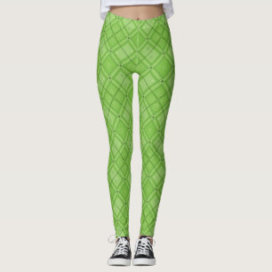 Dr. Seuss   St. Patrick's Day Kariert Pattern Leggings