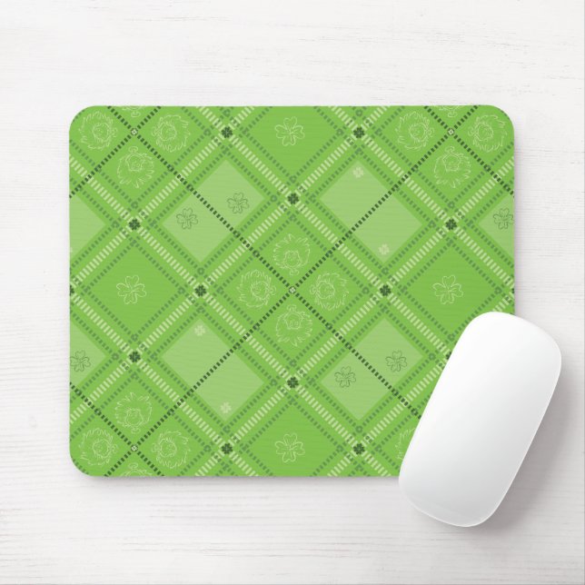 Dr. Seuss | St. Patrick's Day Kariert Pattern Mousepad (Mit Mouse)