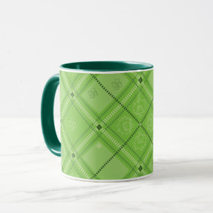 Dr. Seuss St. Patrick's Day Kariert Pattern Tasse