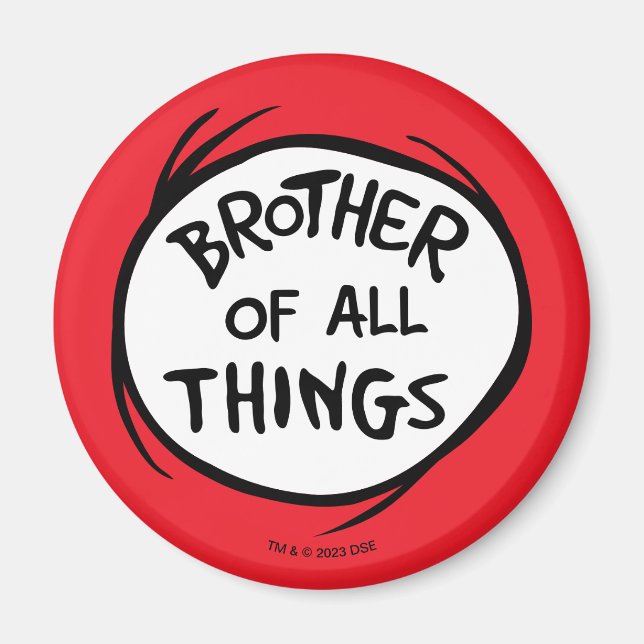 Dr. Seuss Thing 1 Thing 2 - Bruder aller Dinge Magnet (Vorne)