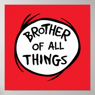 Dr. Seuss Thing 1 Thing 2 - Bruder aller Dinge Poster