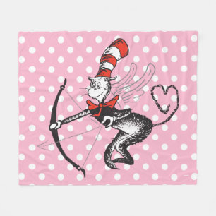 Dr. Seuss Valentine Die Katze in der Hutschere Fleecedecke