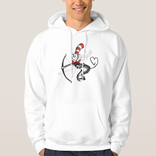 Dr. Seuss Valentine | Die Katze in der Hutschere Hoodie (Vorderseite)