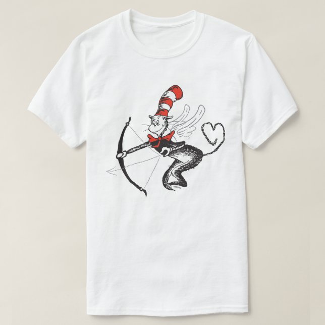 Dr. Seuss Valentine | Die Katze in der Hutschere T-Shirt (Design vorne)